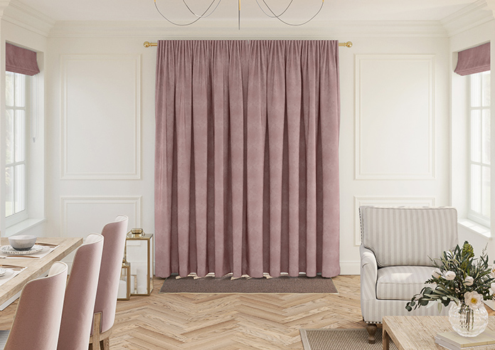 Florence Faux Suede, Petal Pink - Made to Measure Curtains - Image 7